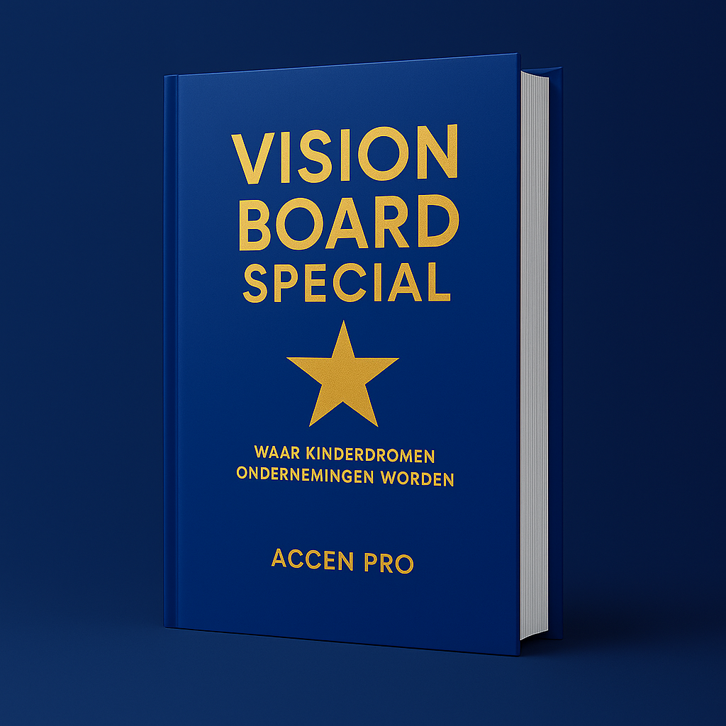 Mockup van de Accen Pro Vision Board Special